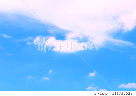 青空と白い雲・背景素材 青空と白い雲・背景素材 116733525