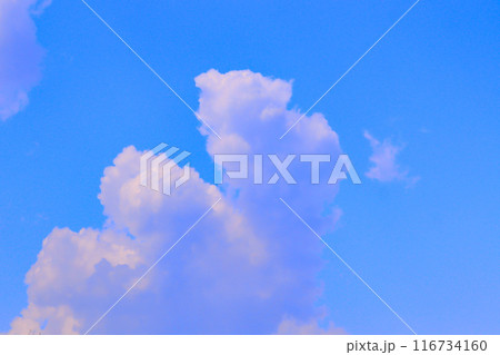青空と白い雲・背景素材 青空と白い雲・背景素材 116734160