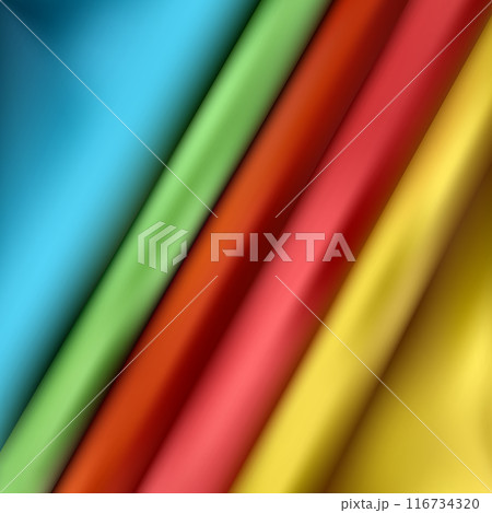 Color background from crumpled fabric. Drapery. Texture background pattern. Pink silk or crepe de chine fabric. eps 10 Color background from crumpled fabric. Drapery. Texture background pattern. Pink silk or crepe de chine fabric. eps 10 116734320