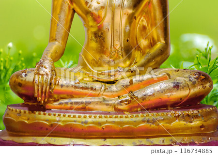 Buddha statue on white background Buddha statue on white background 116734885