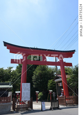 鷲宮神社の鳥居(埼玉県久喜市) 鷲宮神社の鳥居(埼玉県久喜市) 116735224