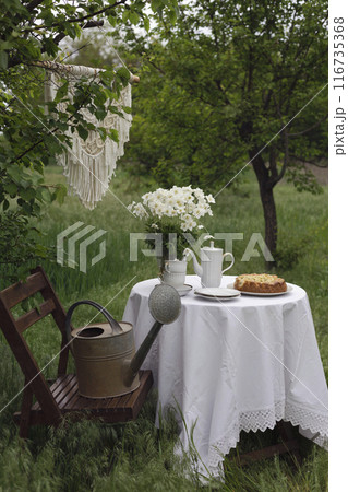 garden and tea party garden and tea party 116735368