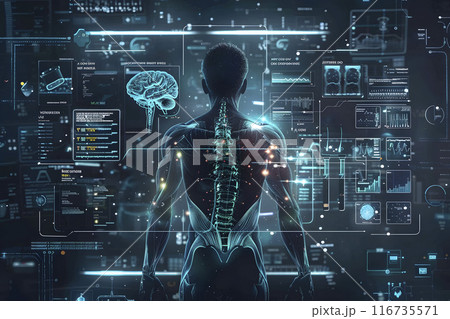 biomedical engineering concept, generative AI 116735571