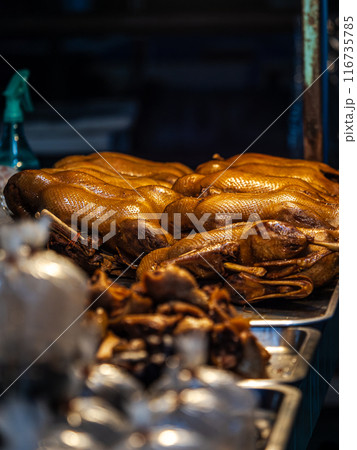 Roasted Duck for Sale in Night Market 116735785