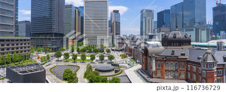 東京駅のパノラマ風景 116736729