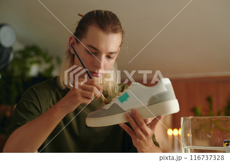 Fashion Designer Painting Custom Sneakers 116737328