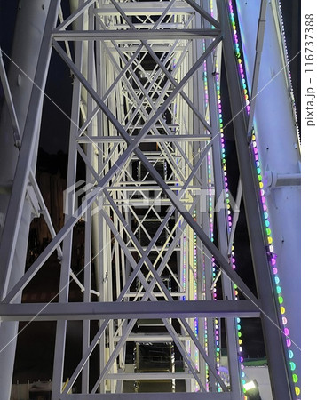 part of the Ferris wheel part of the Ferris wheel 116737388