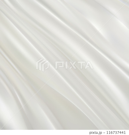 Texture for a background with crumpled white cloth, fabric and materials. There is an empty blank space to use as a copy space. the surface and the shadow. eps 10 116737441