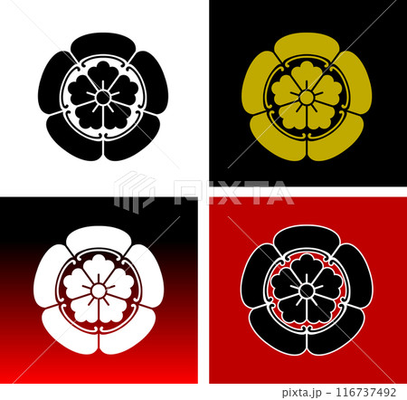 織田信長の家紋織田木瓜 116737492