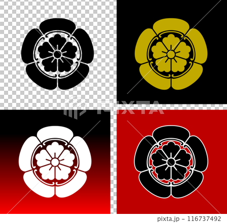 Oda Nobunaga's family crest, the Oda quince 116737492