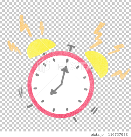 Illustration of alarm clock 116737958