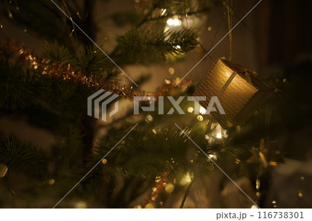 煌びやかなクリスマスツリー 116738301