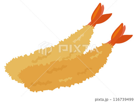 揚げ物　2尾のエビフライ 116739499