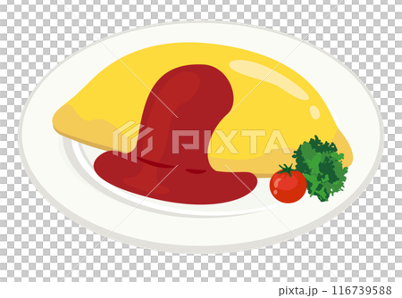 Western food_Omurice (Tomato ketchup) 116739588