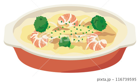 洋食_グラタン(海老とブロッコリー) 洋食_グラタン(海老とブロッコリー) 116739595