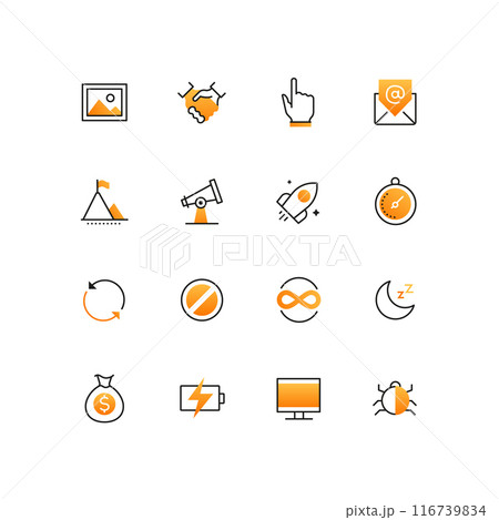 Business and startup - line design style icons set 116739834