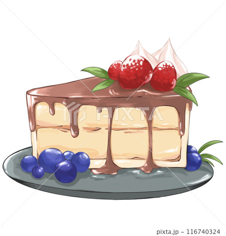 chocolate_cake_with_strawberries_en_top 116740324