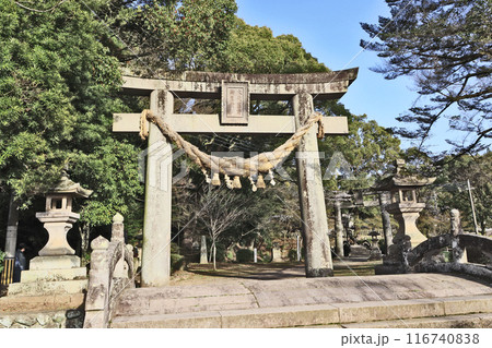 大分県日田市の総鎮守大原八幡宮鳥居 116740838