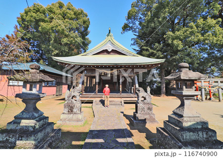 大分県日田市の鏡坂公園そばにある上野天満宮 116740900