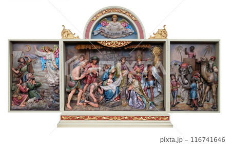 Nativity Scene, altarpiece in the church of Saint Matthew in Stitar, Croatia 116741646