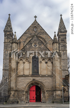 Exterior architecture of Mansfield Traquair Centre in Edinburgh. Exterior architecture of Mansfield Traquair Centre in Edinburgh. 116742524