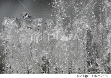 噴水のある風景　勢いよく噴き出る水 116742629