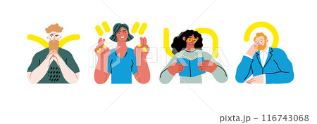 Creative Workspace: Video Conference, modern flat vector concept illustration of person engaging in virtual business meeting Connectivity, collaboration, digital interaction, remote work, productivity 116743068