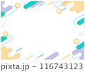 かわいい背景素材　メンフィス柄 116743123