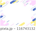かわいい背景素材　メンフィス柄 116743132
