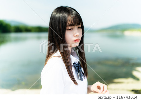 川原水辺ポートレート 川原水辺ポートレート 116743614