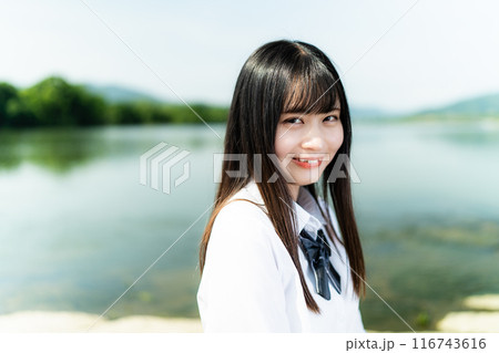 川原水辺ポートレート 川原水辺ポートレート 116743616