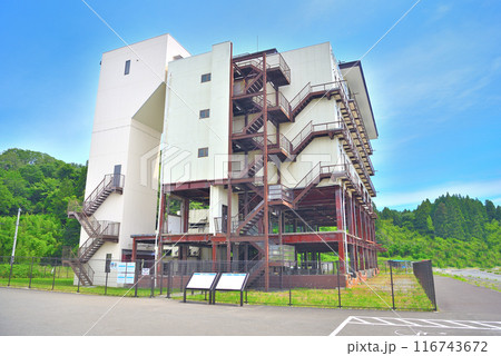 東北・津波遺構、たろう観光ホテル・津波で倒壊せず、被害を未来に伝える震災の遺構・岩手県宮古市(1) 116743672