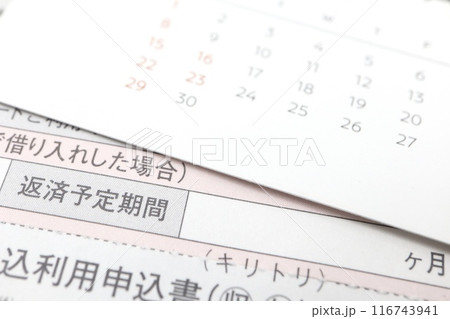 借金の返済予定期間の記入箇所 借金の返済予定期間の記入箇所 116743941