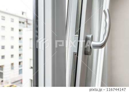 Window aluminum open detail 116744147