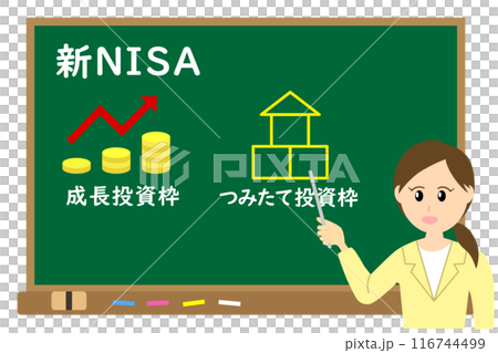 A female teacher explaining about the new NISA 116744499