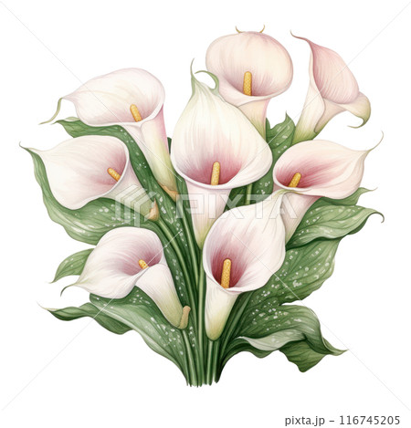 Lily, isolated on transparent background 116745205