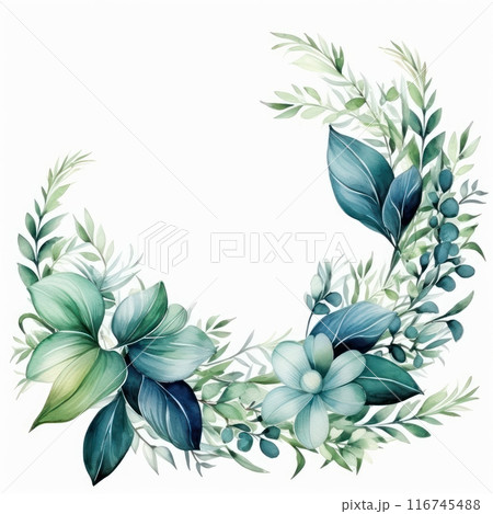 Thalia Leaf isolated on white background 116745488