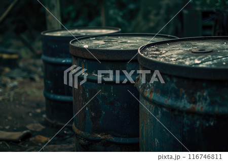 Toxic Barrel Warning: Environmental Emergency 116746811