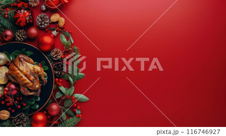 Christmas Dinner Table Setting 116746927