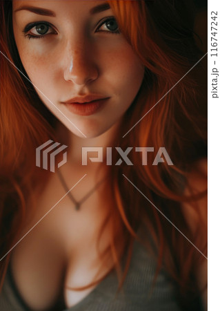 Sublime Scarlet: Natural Light Portrait of a Woman's Shoulder Sublime Scarlet: Natural Light Portrait of a Woman's Shoulder 116747242