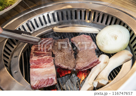 Korean bbq Grilled Beef Ribs Korean bbq Grilled Beef Ribs 116747657