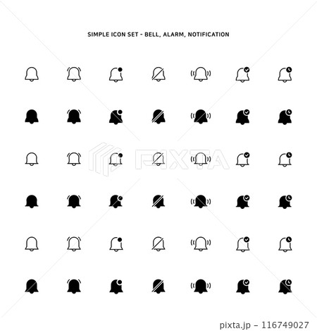 Bell icon based on alarm type 116749027