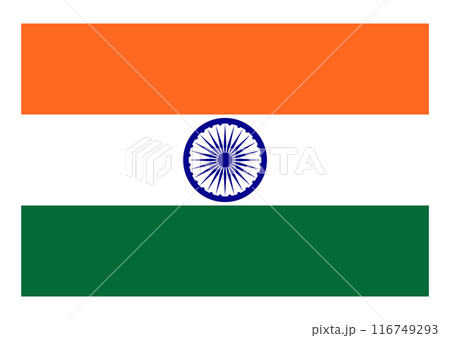 国旗　インド 116749293