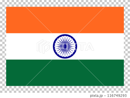 国旗　インド 116749293