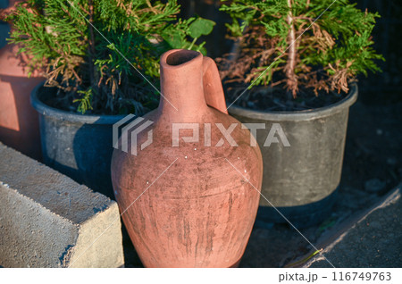 clay jug at the local market 1 clay jug at the local market 1 116749763