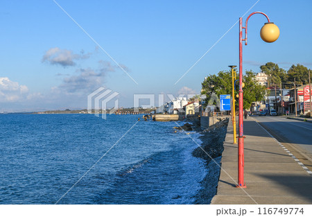 promenade overlooking the Mediterranean Sea in Cyprus 3 116749774