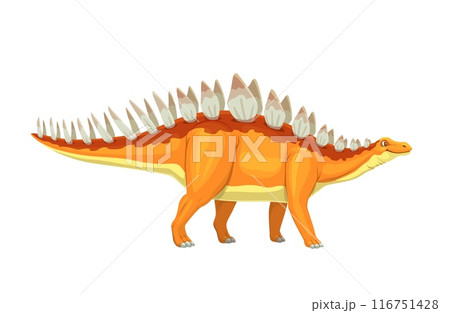 Lexovisaurus cartoon dinosaur for prehistoric dino and Jurassic lizard toy for kids, isolated vector. Funny Lexovisaurus character with cute face for children prehistoric education or dinosaurs game Lexovisaurus cartoon dinosaur for prehistoric dino and Jurassic lizard toy for kids, isolated vector. Funny Lexovisaurus character with cute face for children prehistoric education or dinosaurs game 116751428