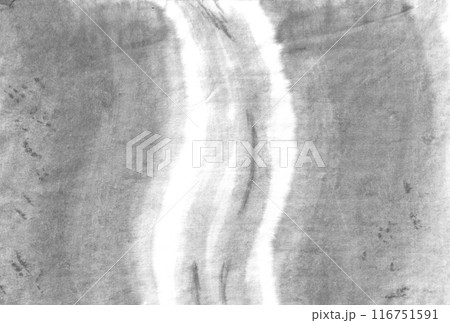 大河の水の流れモノクロイラスト 116751591