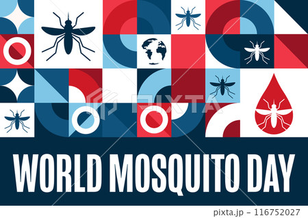 World Mosquito Day. August 20. Holiday concept. Template for background, banner, card, poster with World Mosquito Day. August 20. Holiday concept. Template for background, banner, card, poster with 116752027