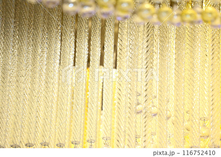 Gold patterns of elegant ceiling lamp. Gold patterns of elegant ceiling lamp. 116752410